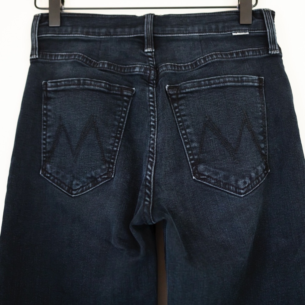 Mother Denim Rambler Wide Leg Mid Rise Dark Wash Jeans Size 26 Night in Venice - Picture 8 of 14